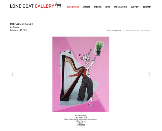 Lone Goat Gallery - On Bowery October 4-29